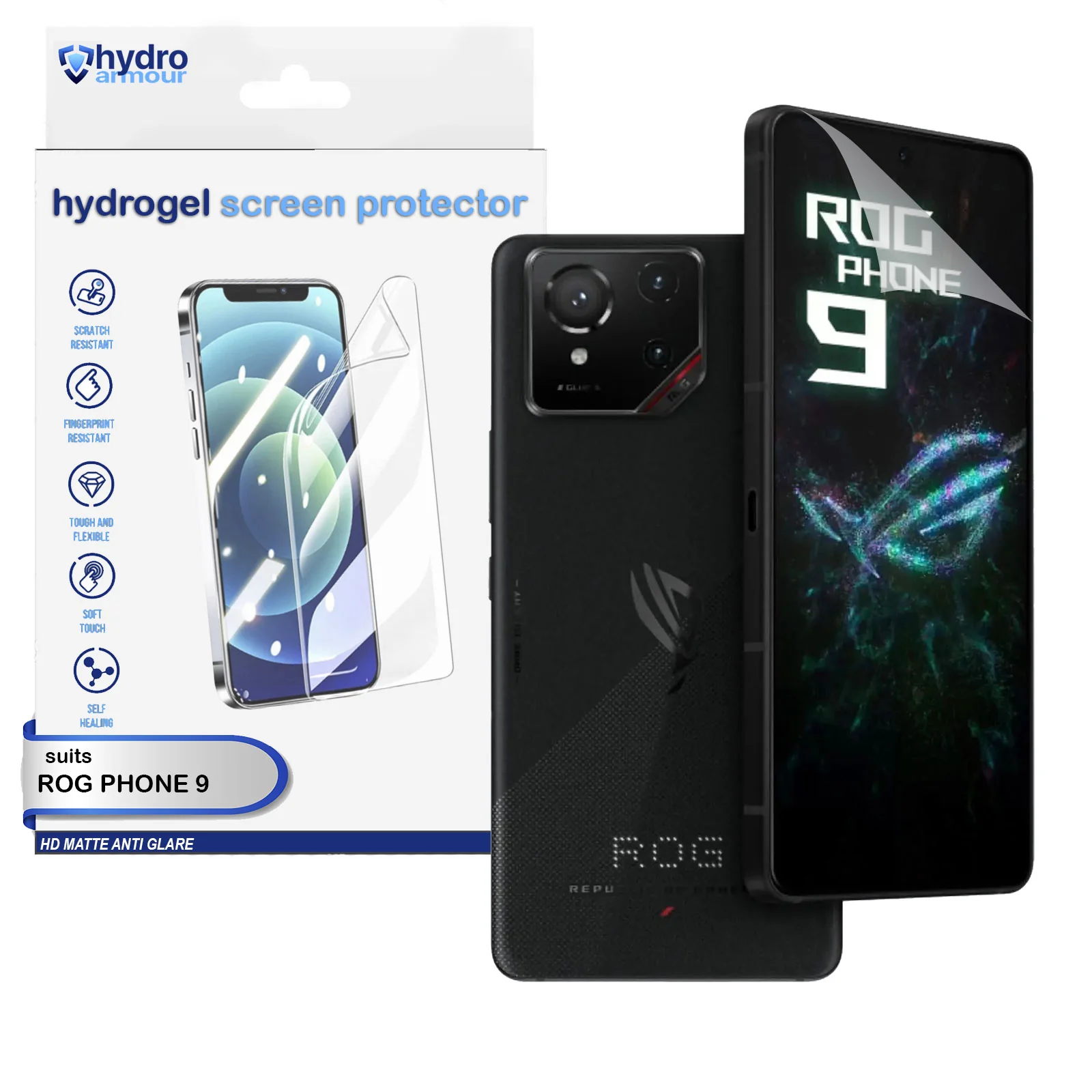 Heavy Duty Matte Anti Glare Hydrogel Screen Protector Film | ASUS ROG 9 8 5s Pro - Image 3