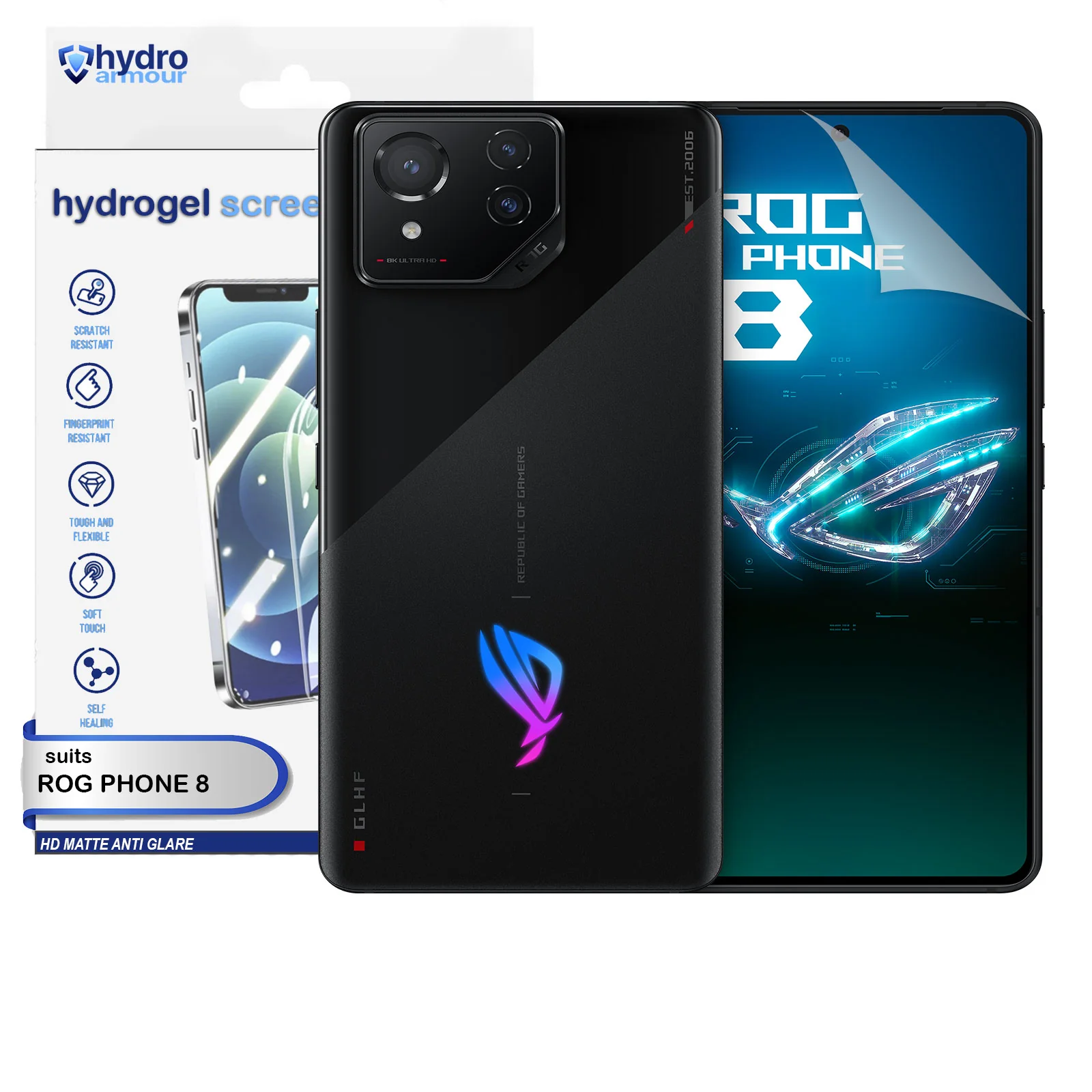 Heavy Duty Matte Anti Glare Hydrogel Screen Protector Film | ASUS ROG 9 8 5s Pro - Image 5