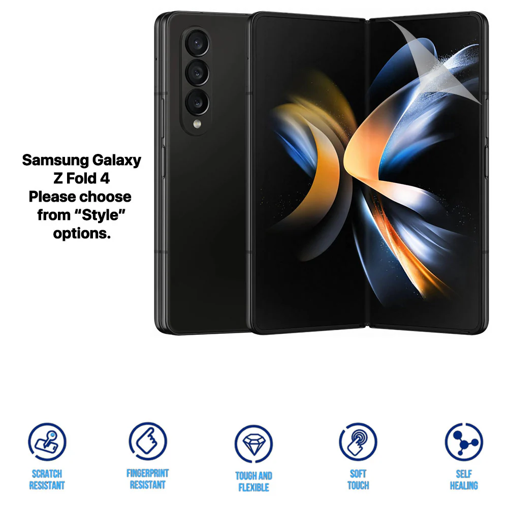 Heavy Duty Clear HD Hydrogel Screen Protector Anti-Scratch Samsung Galaxy Z Fold 7 6 5 4 3 2 - Image 6