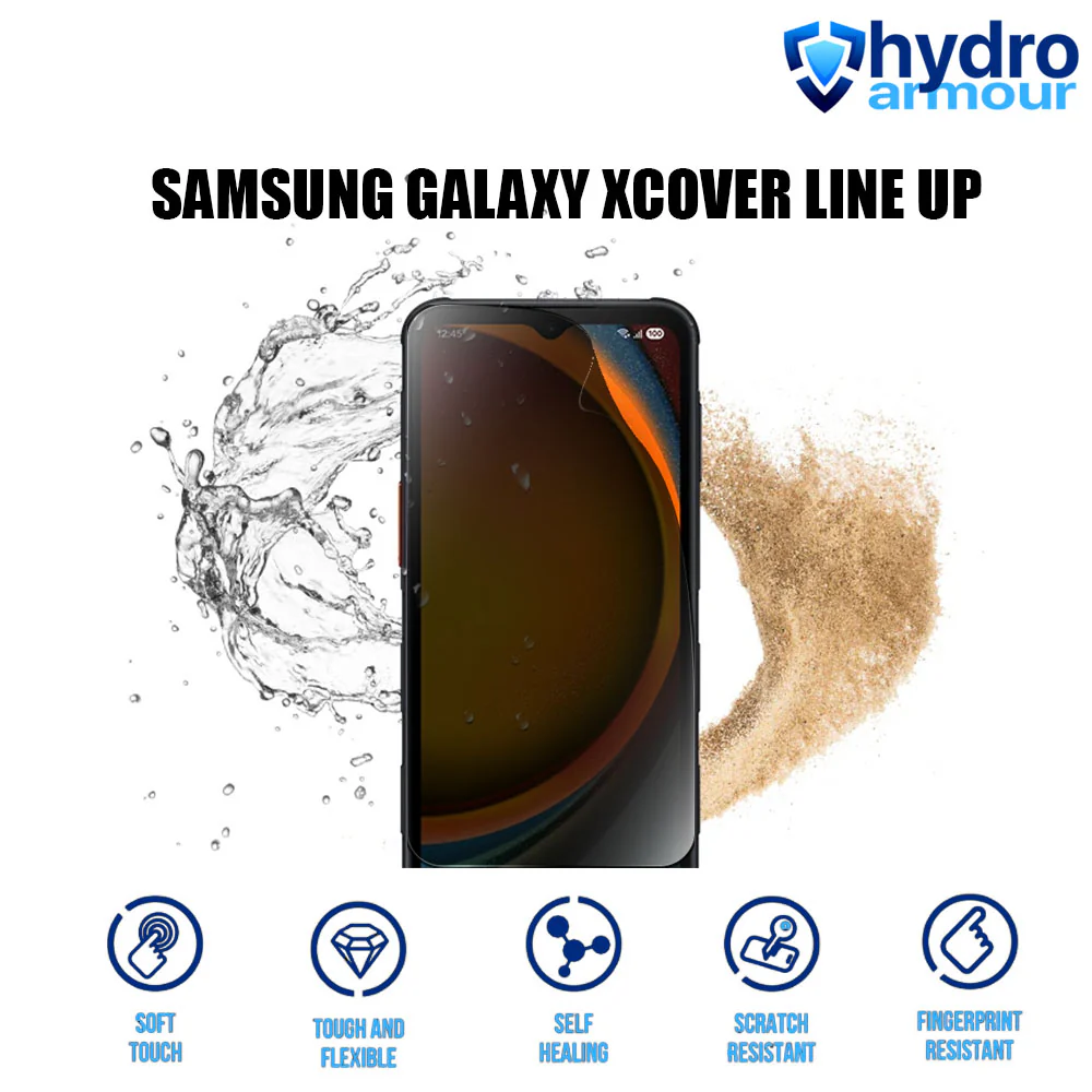 Heavy Duty Privacy HD Hydrogel Screen Protector Samsung Galaxy XCOVER 7 6 5 Pro